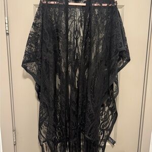 Shyanne Black Lace Kimono